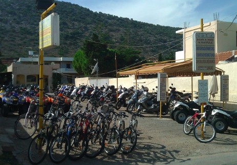 Leventis Stalida Kreta Grecja crete greece rent a bike moto rowery